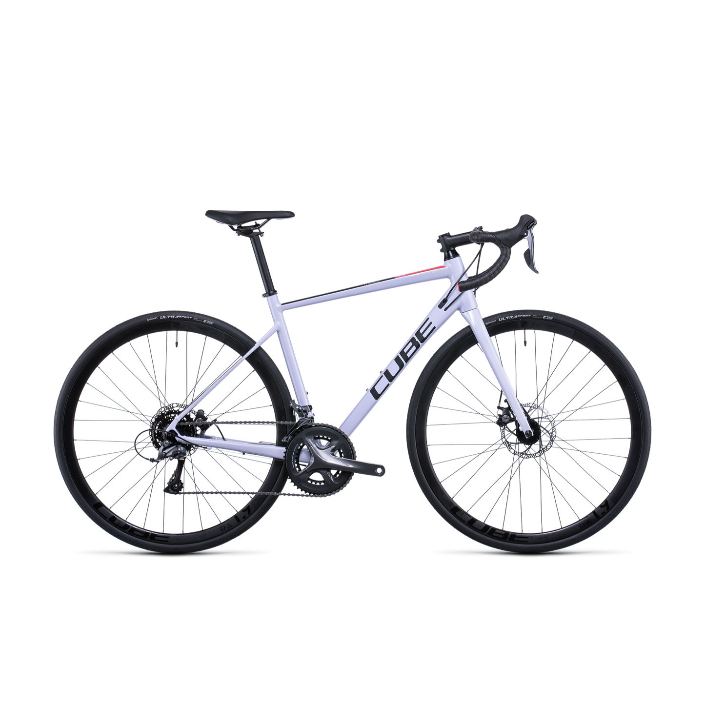 Cube Axial Road Bike Sparkle White 'n' Coral