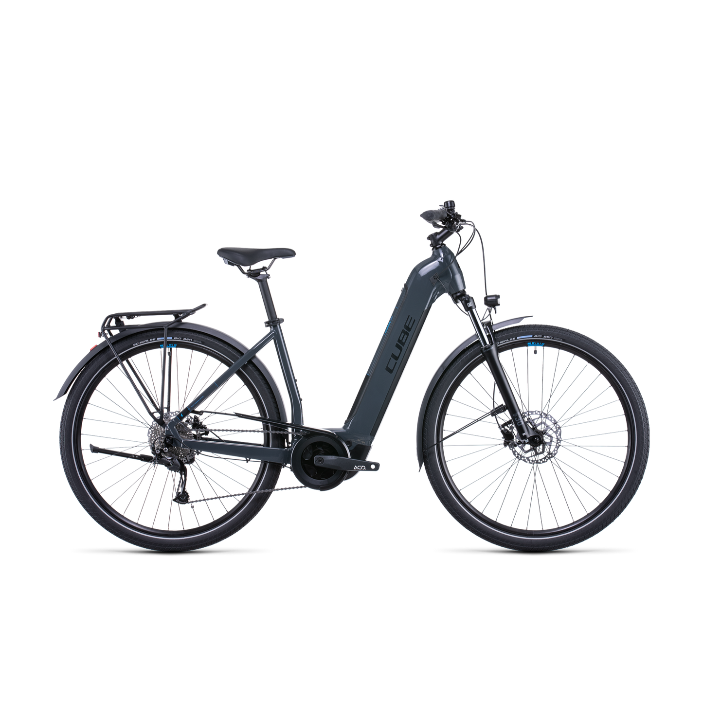 Cube Touring Hybrid ONE 400 EasyEntry Hybrid Bike Grey 'n' Blue