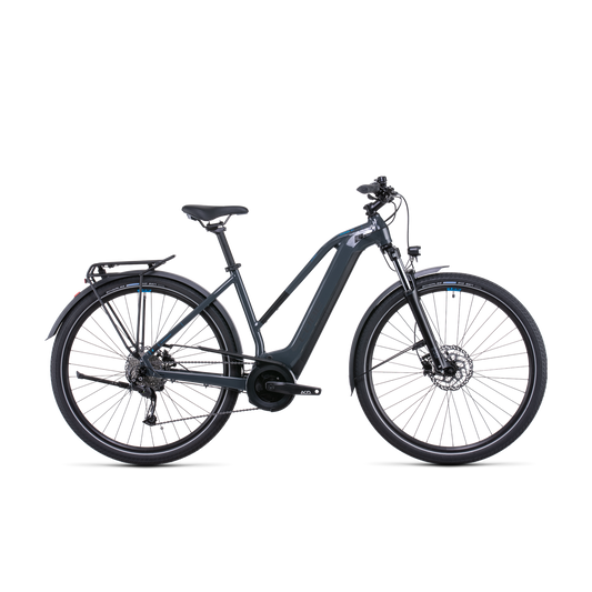 Cube Touring Hybrid ONE 400 Trapeze Hybrid Bike Grey 'n' Blue