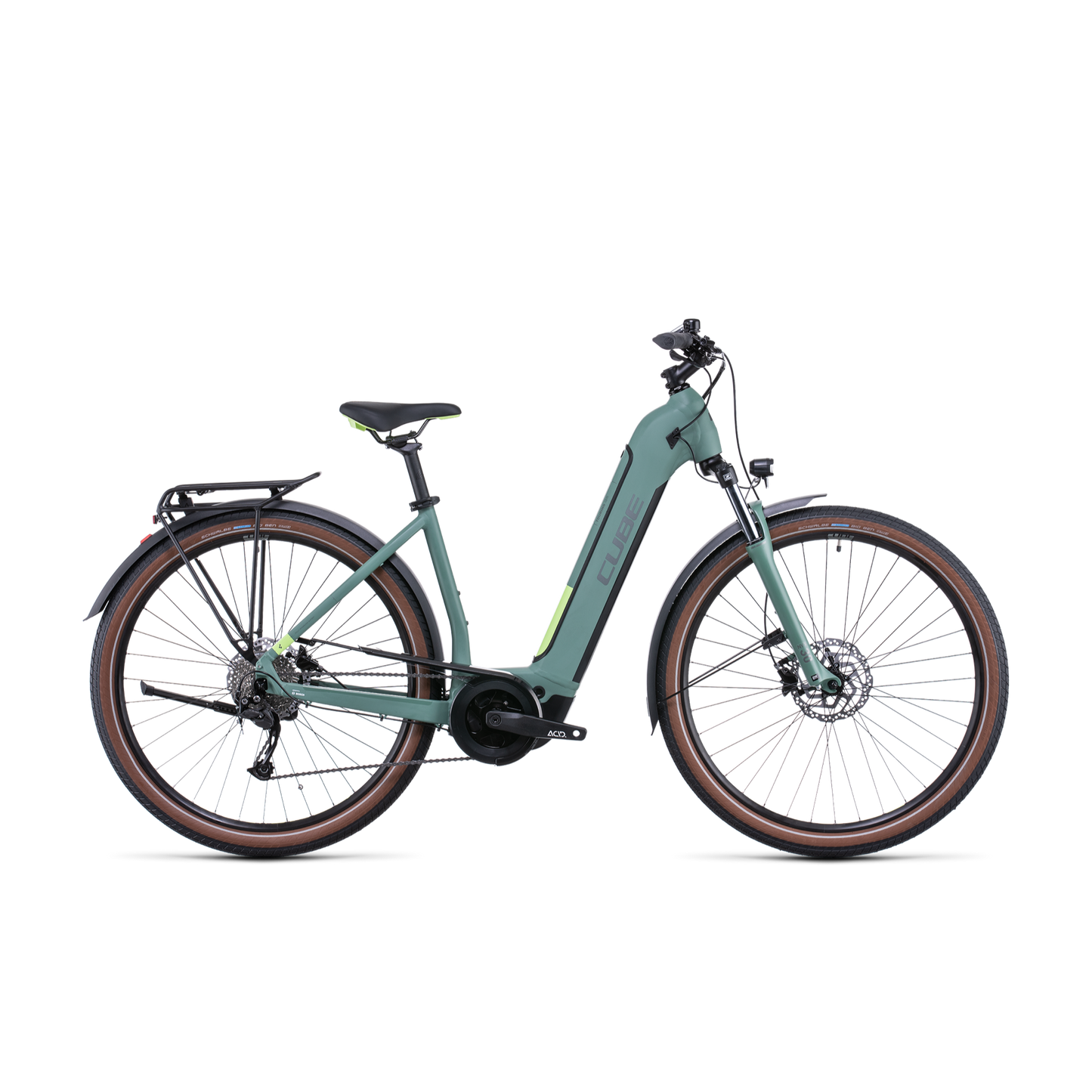 Cube Touring Hybrid ONE 400 EasyEntry Hybrid Bike Green