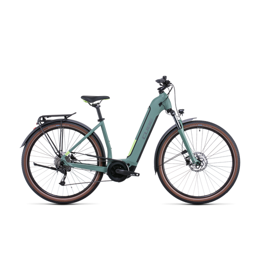 Cube Touring Hybrid ONE 400 EasyEntry Hybrid Bike Green