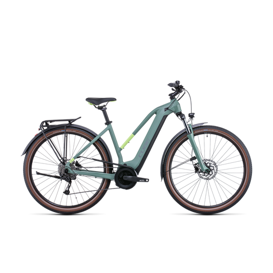 Cube Touring Hybrid ONE 500 Trapeze Electric Hybrid Bike Green 'n' Sharp Green