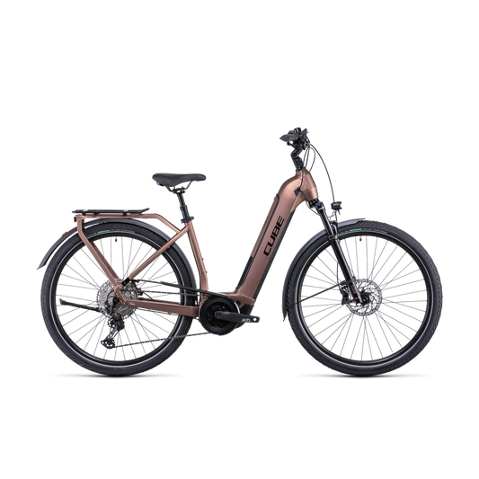 Cube Touring Hybrid EXC 500 EasyEntry Hybrid Bike Mocha 'n' Black