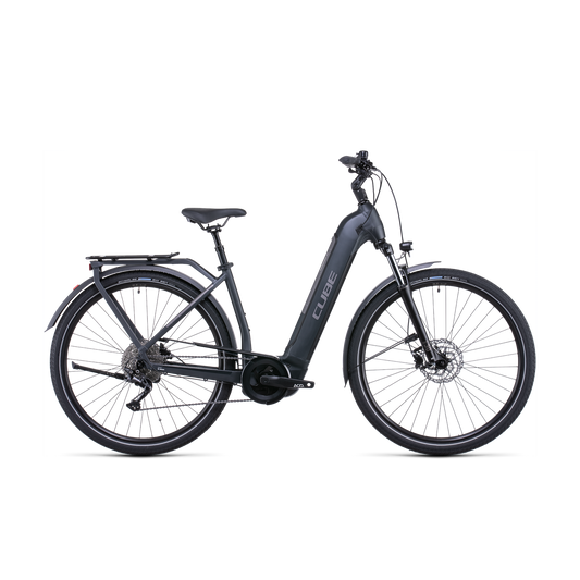 Cube Kathmandu Hybrid ONE 625 EasyEntry Hybrid Bike Grey 'n' Teak