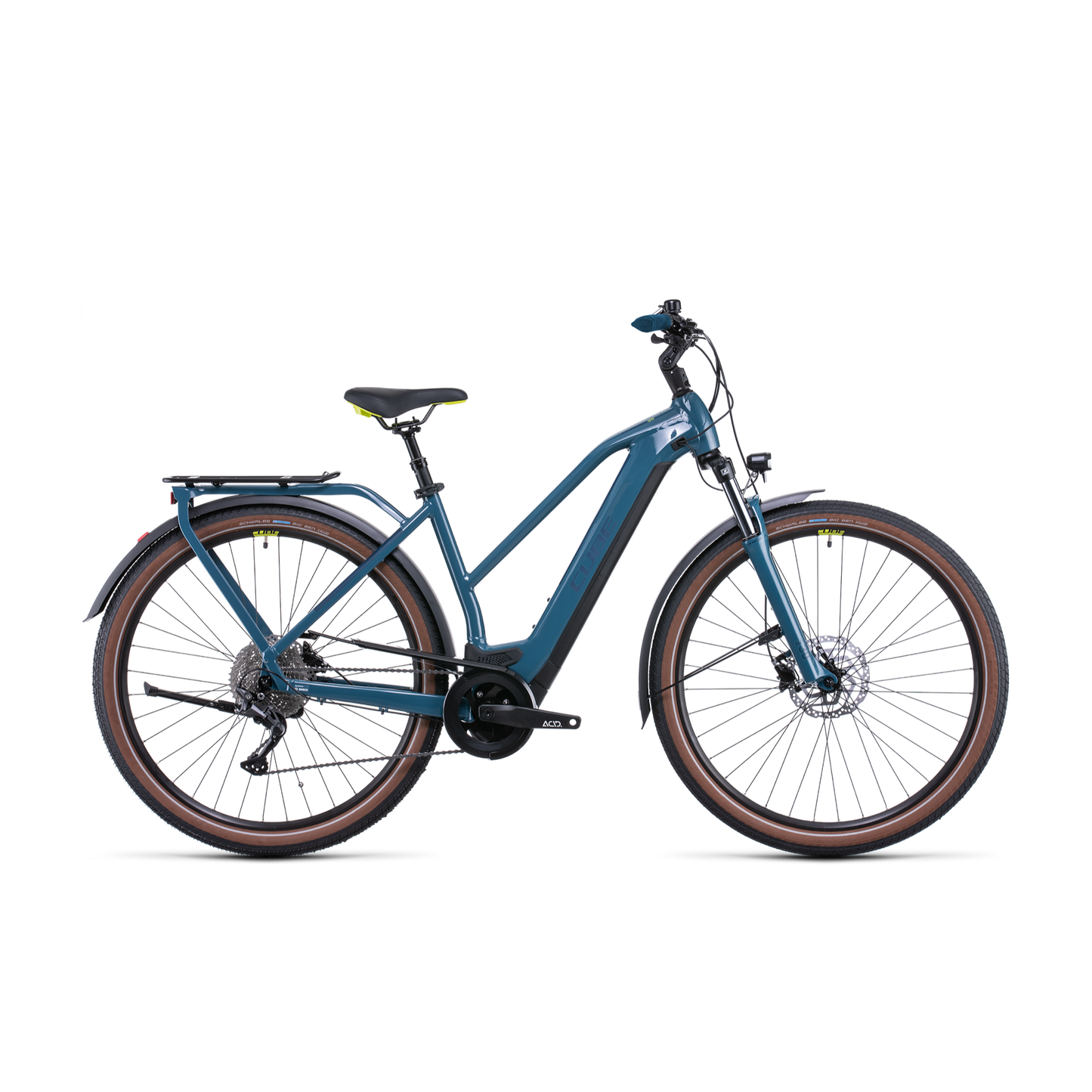Cube Kathmandu Hybrid ONE 625 Trapeze Hybrid Bike Teal 'n' Lime