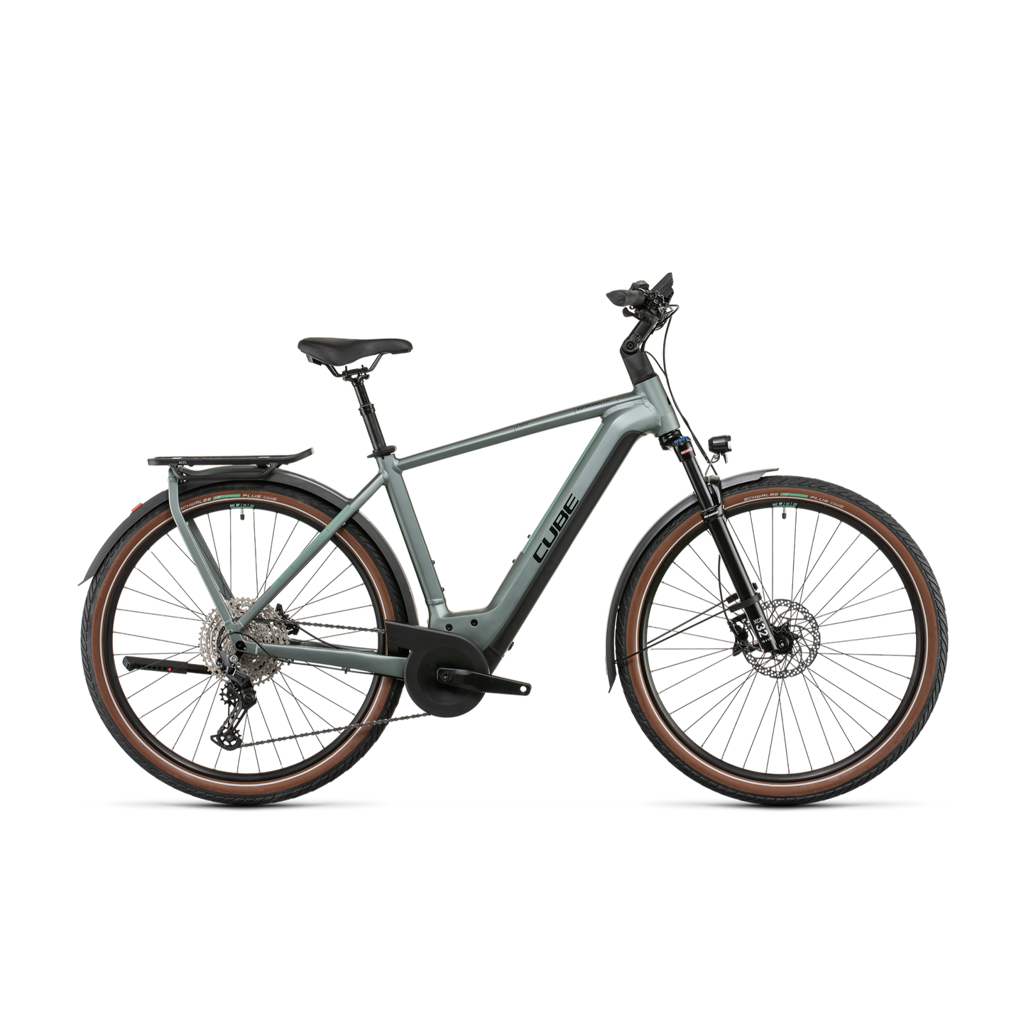 Cube Kathmandu Hybrid EXC 750 Hybrid Bike Silvergreen 'n' Black