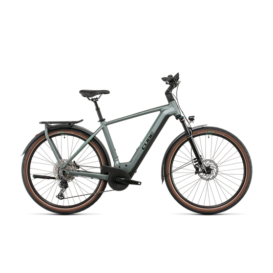 Cube Kathmandu Hybrid EXC 750 Hybrid Bike Silvergreen 'n' Black