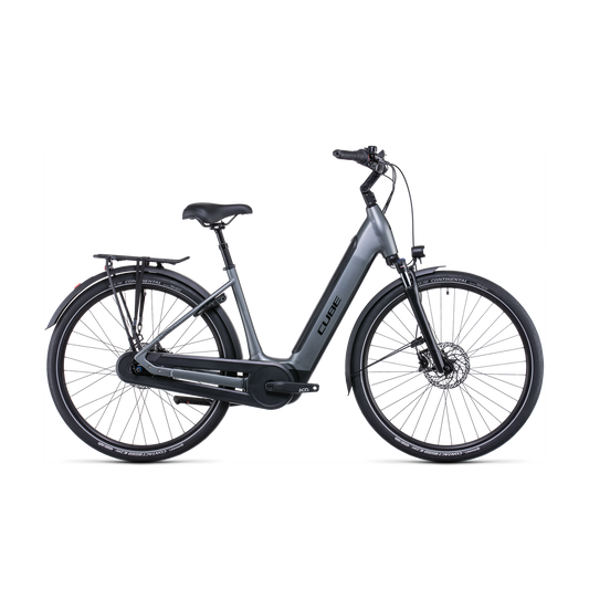 Cube Supreme Hybrid Pro 625 EasyEntry Hybrid Bike Flash Grey 'n' Black