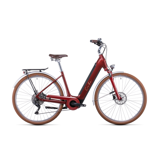 Cube Ella Ride Hybrid 500 EasyEntry Cruiser Bike Auburn Salmon