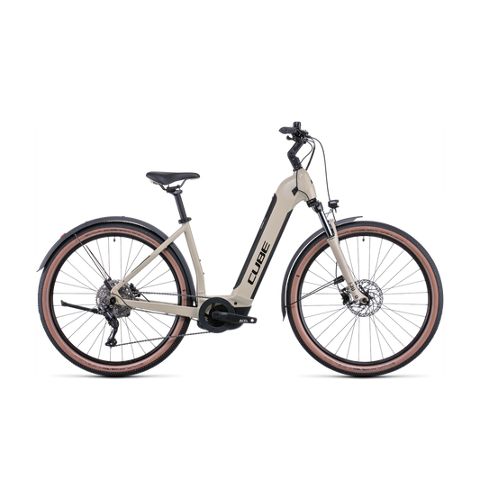 Cube Nuride Hybrid Pro 625 Allroad EasyEntry Electric Hybrid Bike Desert 'n' Black