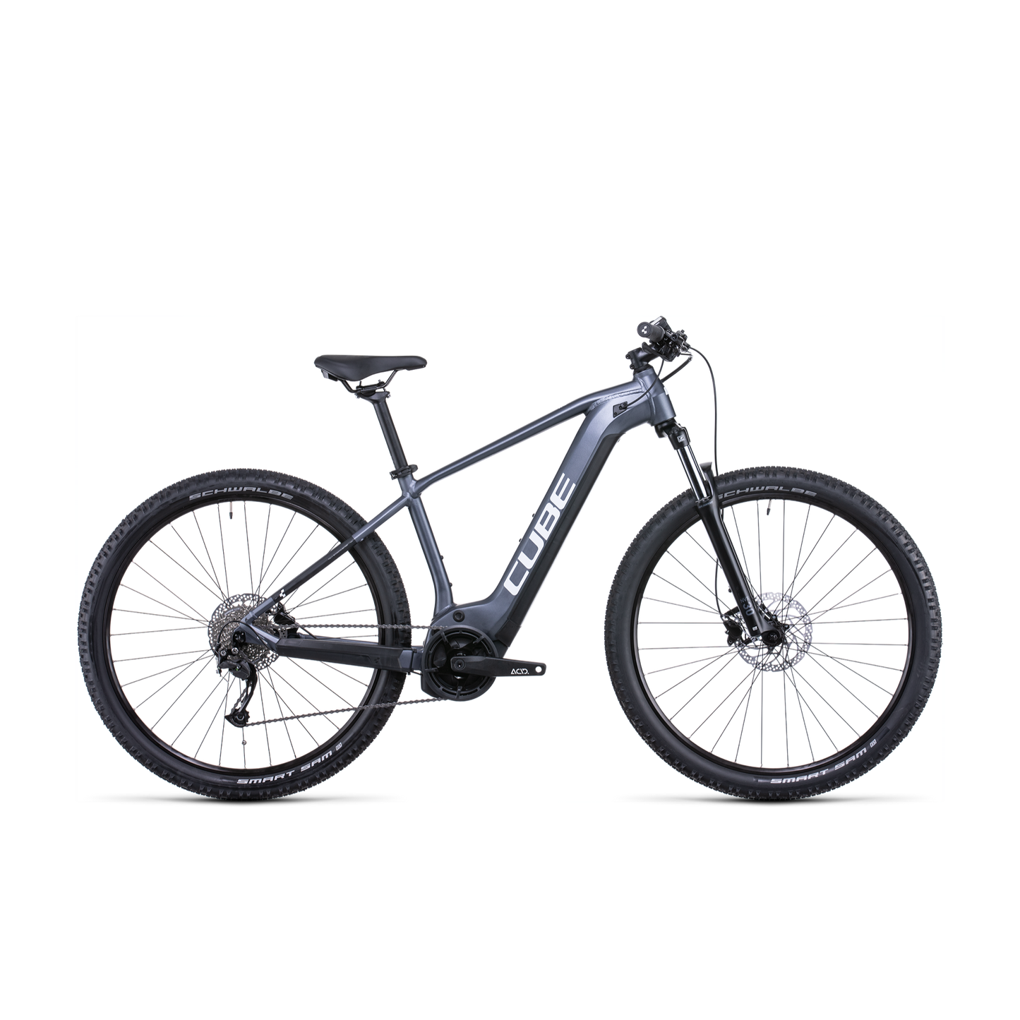 Cube Reaction Hybrid Performance 500 Electric Hardtail Mountain Bike Metallic Grey 'n' White