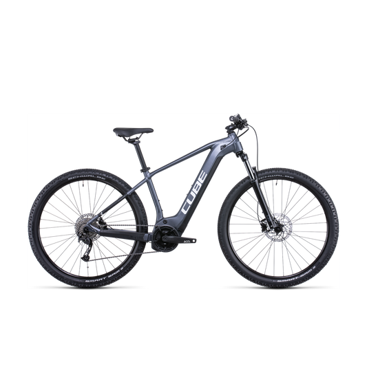 Cube Reaction Hybrid Performance 500 Electric Hardtail Mountain Bike Metallic Grey 'n' White