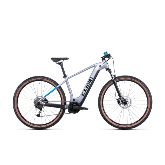 Cube Reaction Hybrid Performance 625 Electric Hardtail Mountain Bike Polar Silver 'n' Blue