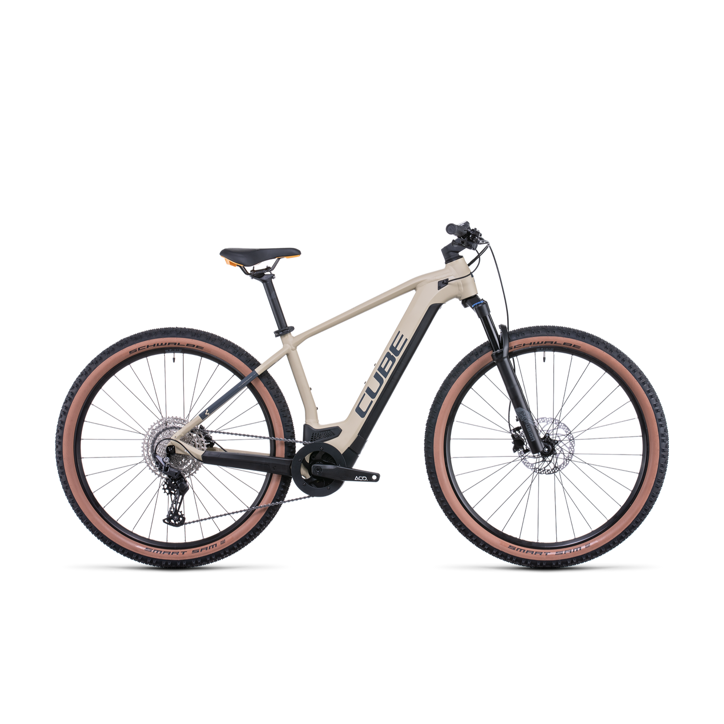 Cube Reaction Hybrid Pro 500 Electric Hardtail Mountain Bike Desert 'n' Orange
