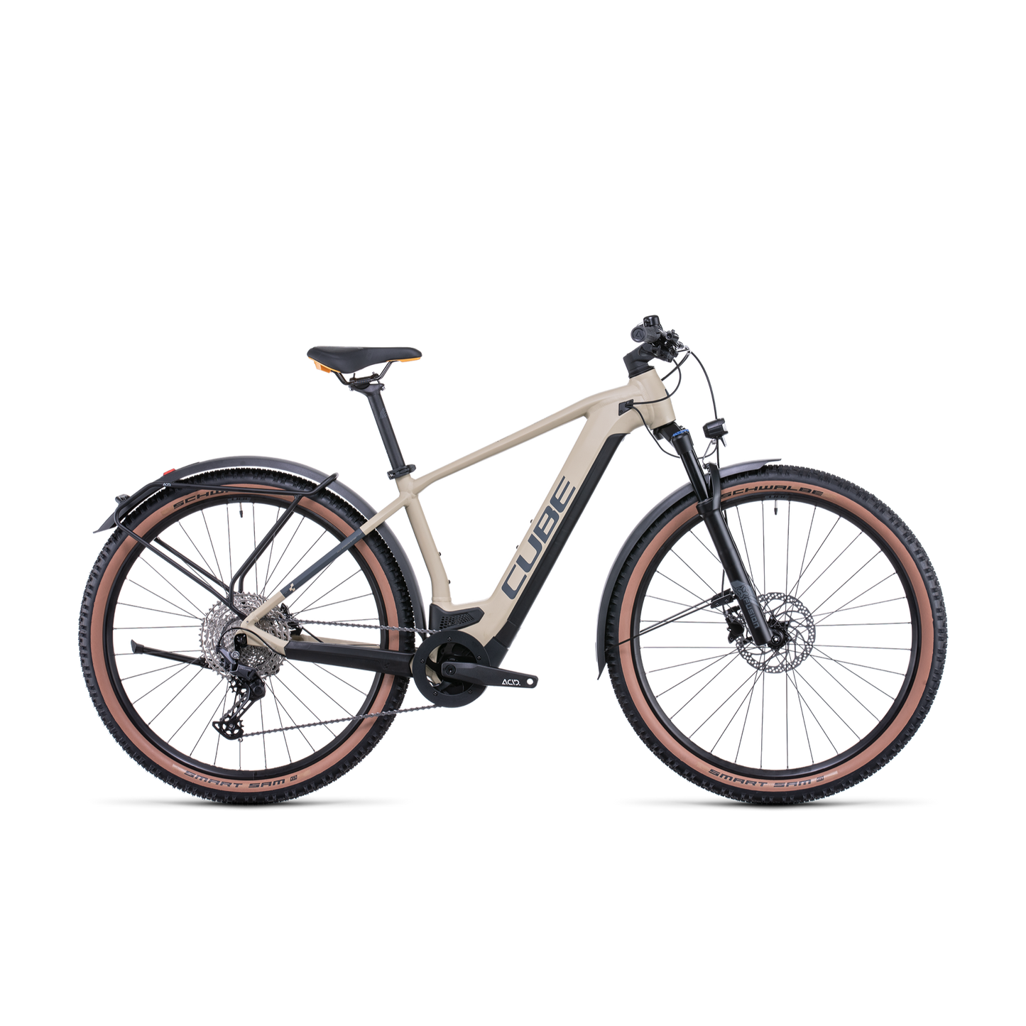 Cube Reaction Hybrid Pro 500 Allroad Electric Hardtail Mountain Bike Desert 'n' Orange
