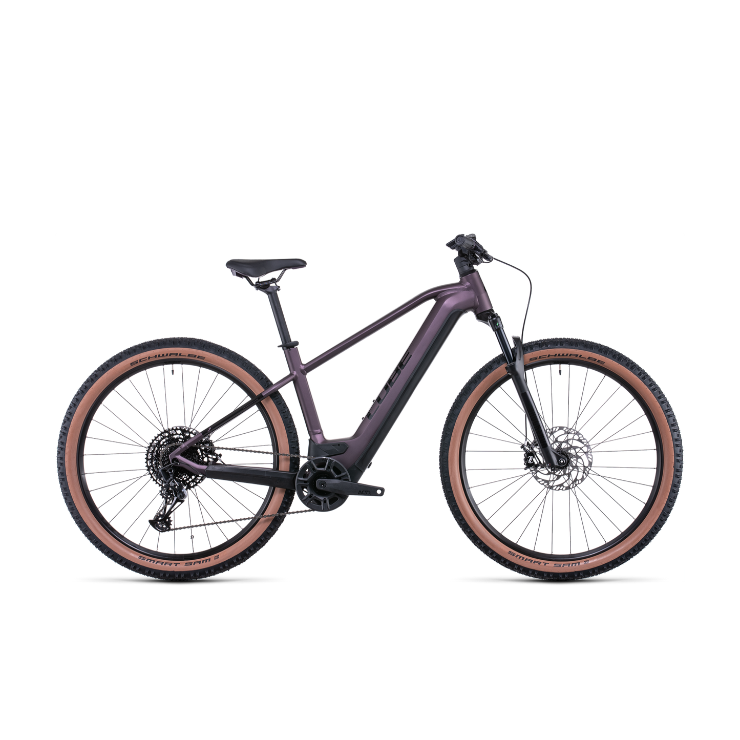 Cube Reaction Hybrid EXC 750 Electric Hardtail Mountain Bike Smoky Lilac 'n' Black