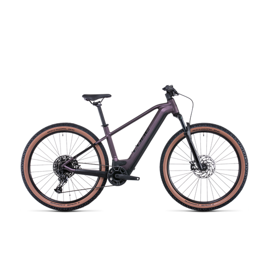 Cube Reaction Hybrid EXC 750 Electric Hardtail Mountain Bike Smoky Lilac 'n' Black