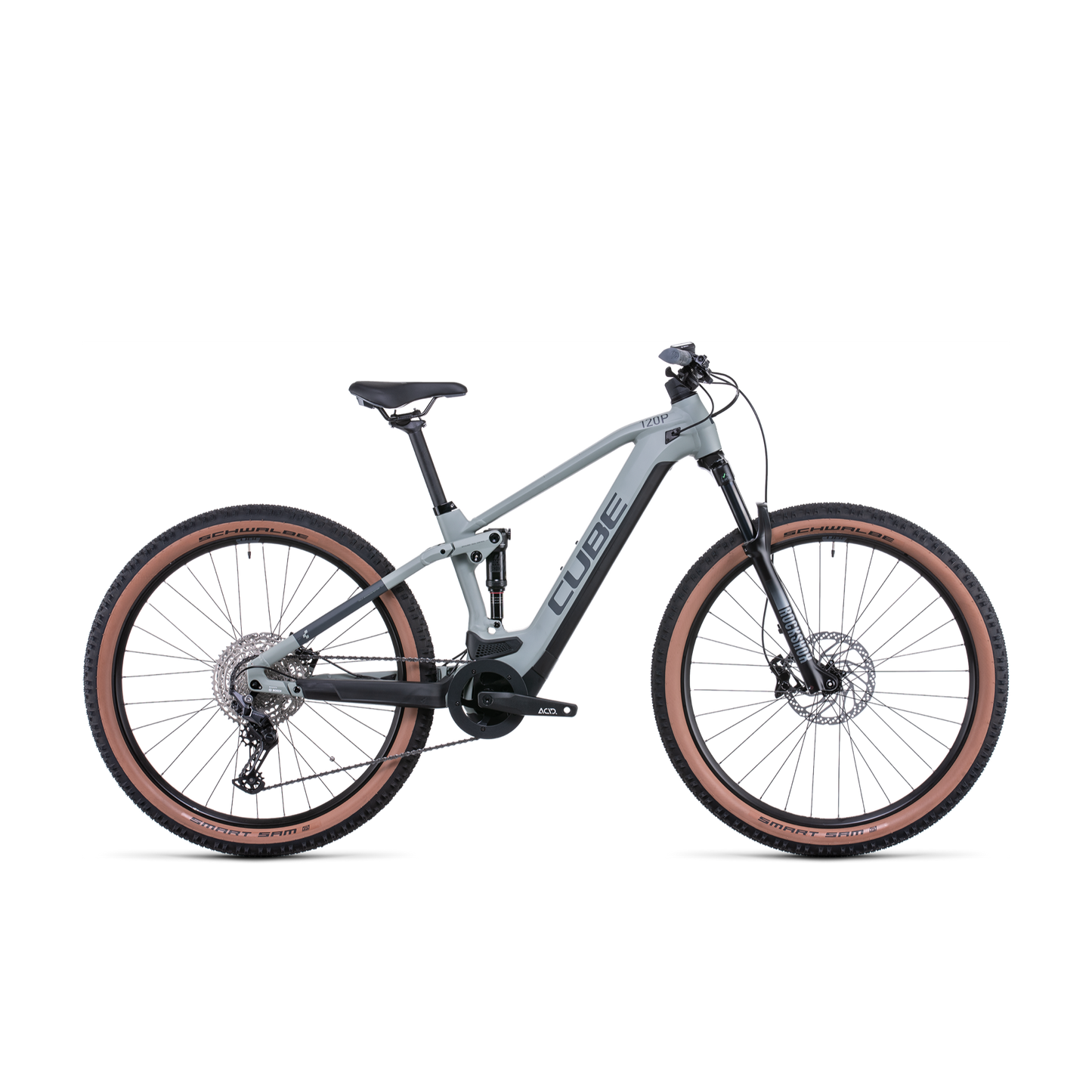Cube Stereo Hybrid 120 Pro 625 Electric Dual Suspension Mountain Bike Lunar Grey