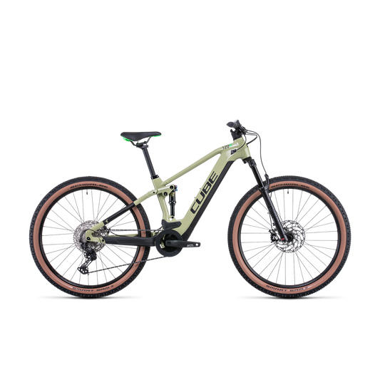 Cube Stereo Hybrid 120 Race 625 Electric Dual Suspension Mountain Bike Green 'n' Flash Green