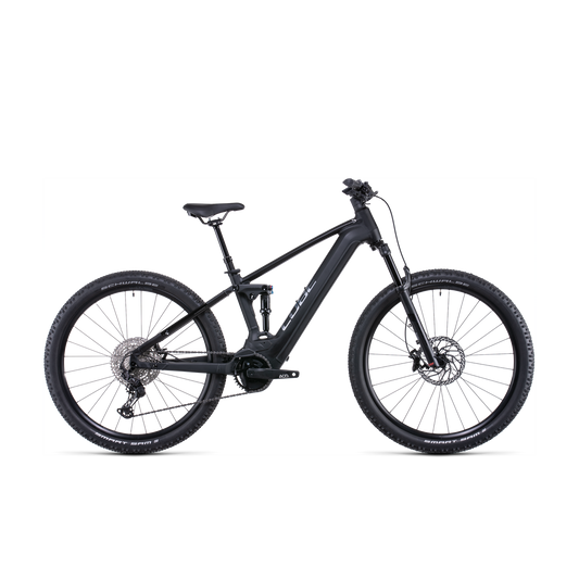 Cube Stereo Hybrid 120 SL 750 Electric Dual Suspension Mountain Bike Black 'n' Metal