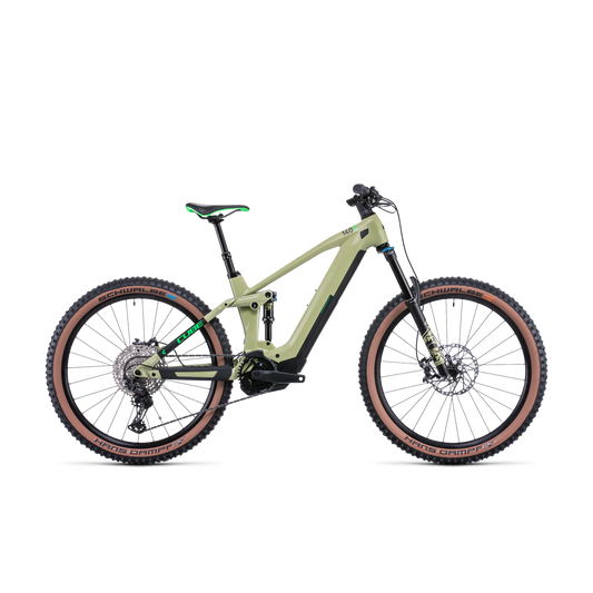 Cube Stereo Hybrid 140 HPC SL 625 Electric Dual Suspension Mountain Bike 27.5'' Green 'n' Flash Green