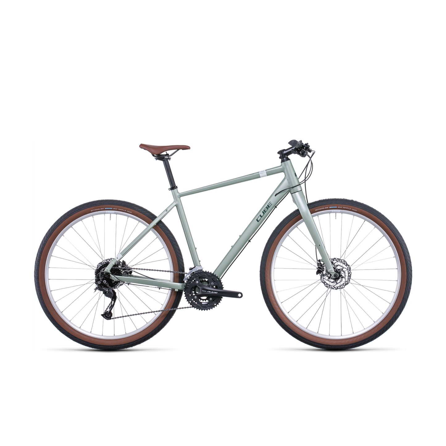 Cube Hyde Hybrid Bike Green 'n' Grey