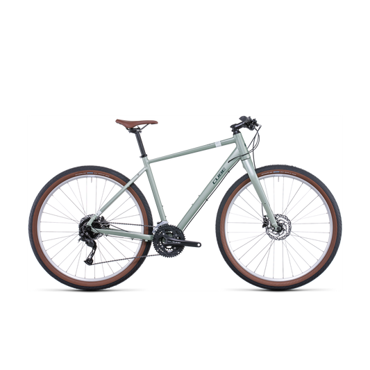 Cube Hyde Hybrid Bike Green 'n' Grey