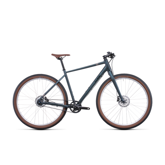 Cube Hyde Pro Hybrid Bike Deep Blue 'n' Silver