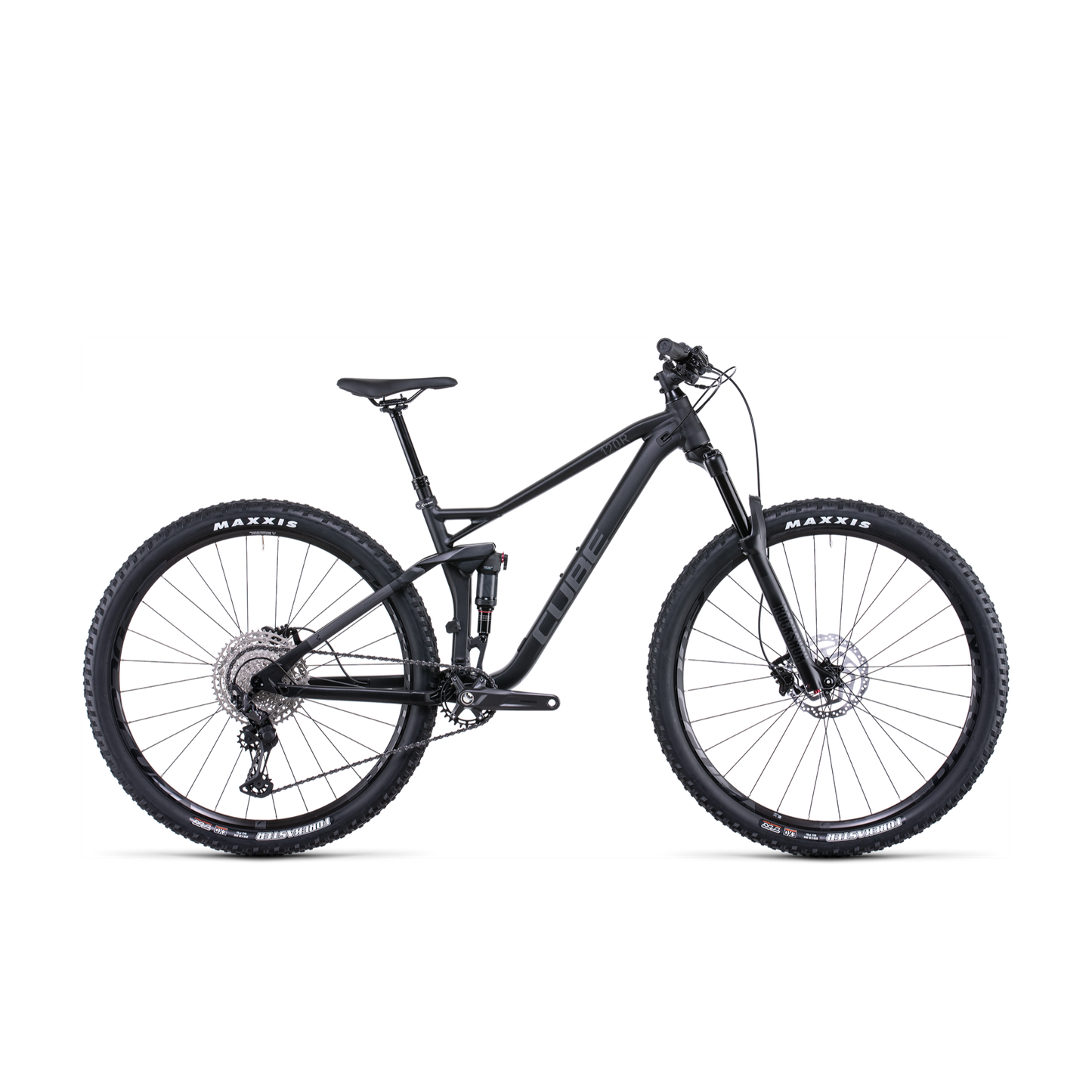 Cube Stereo 120 Race Dual Suspension Mountain Bike Black Anodized