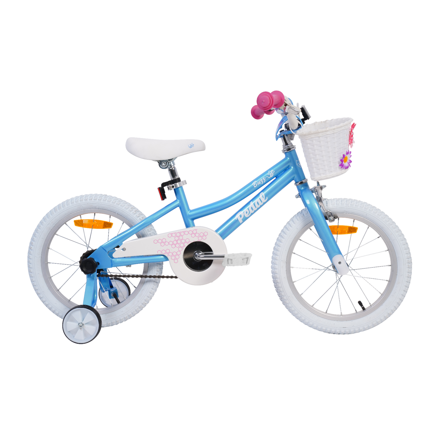 Pedal Buzz Steel Kids Bike Light Blue
