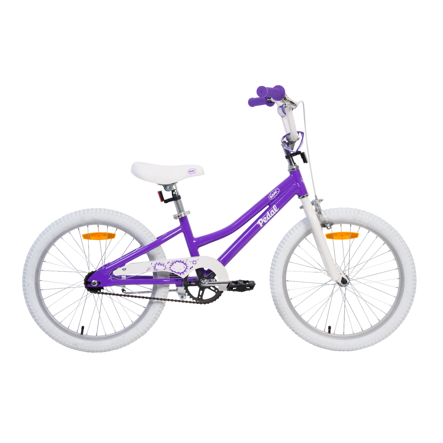 Pedal Bam Alloy 20'' Kids Bike Purple/White
