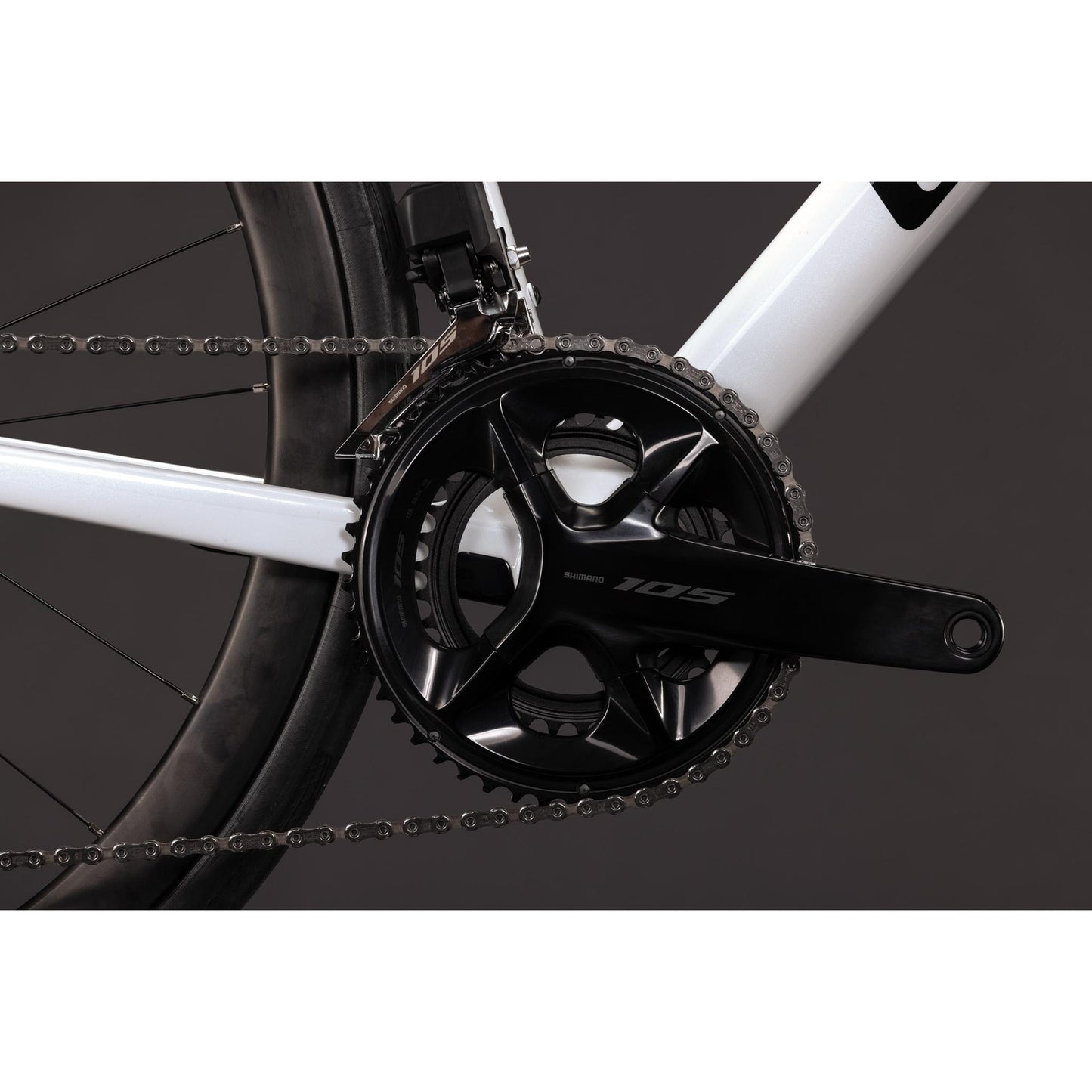 Cube Attain C:62 SLX Road Bike Metallic White'n'Black