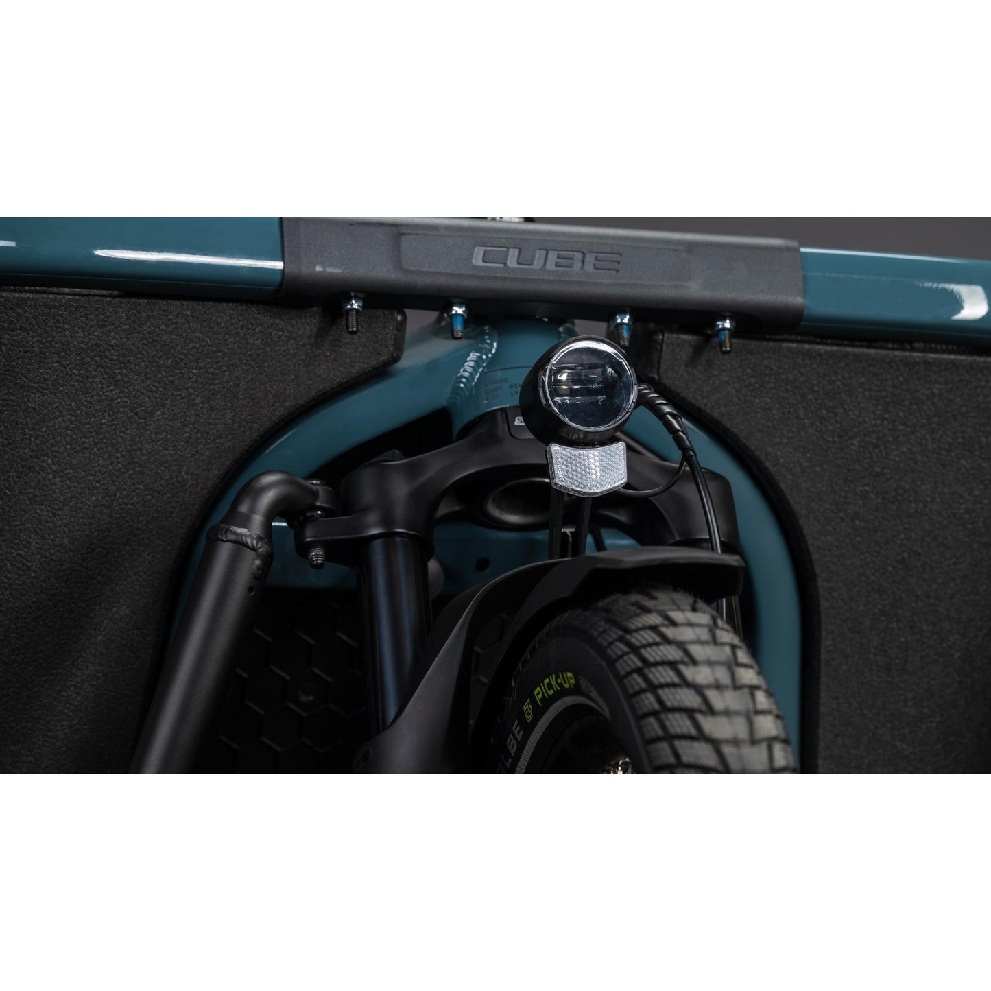 Cube Cargo Hybrid 800 Electric Cargo Bike Storm'n'Reflex