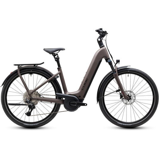 Cube Kathmandu Hybrid ONE EE 800 Electric Hybrid Bike Cedar'n'Chrome