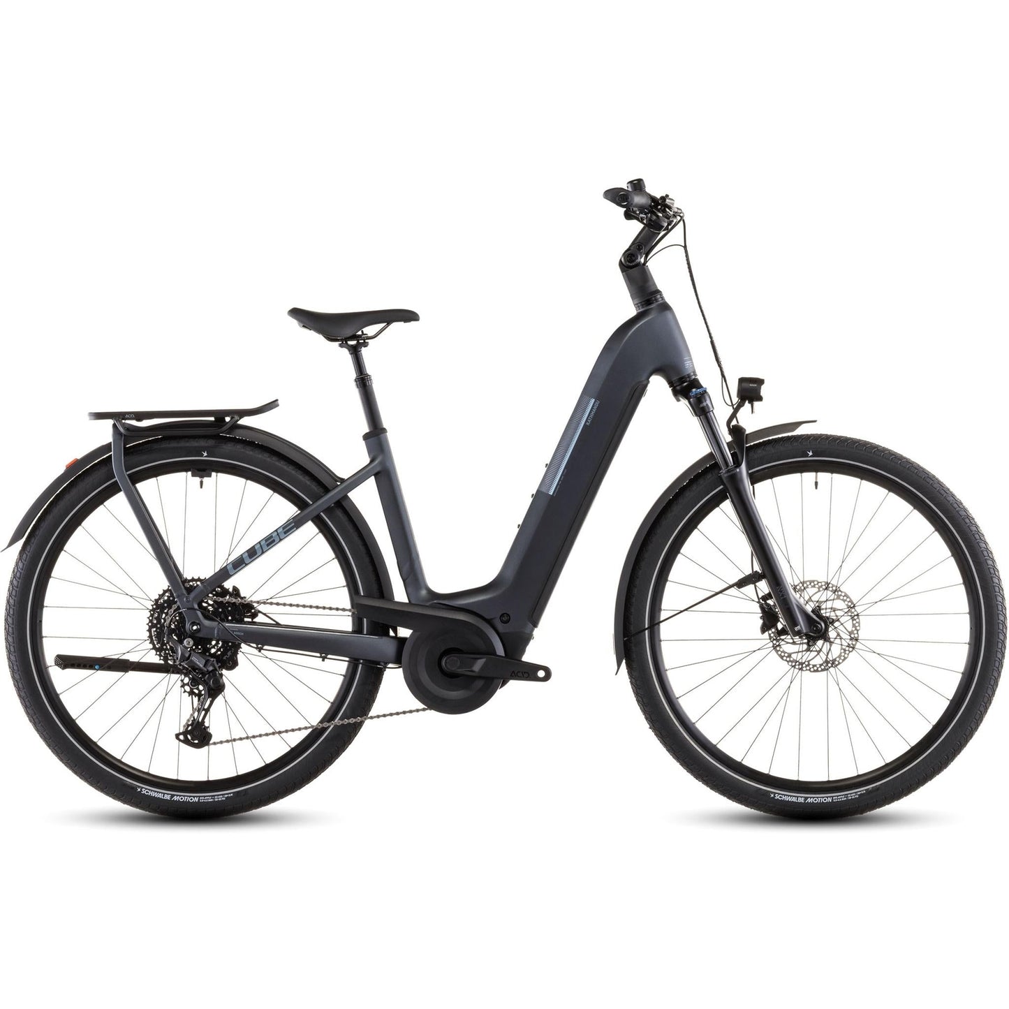 Cube Kathmandu Hybrid ONE Easy Entry 800 Electric Hybrid Bike Metallicgrey'n'Grey