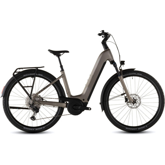 Cube Nuride Hybrid Pro Easy Entry 600 Electric Hybrid Bike Flashstone'n'Chrome