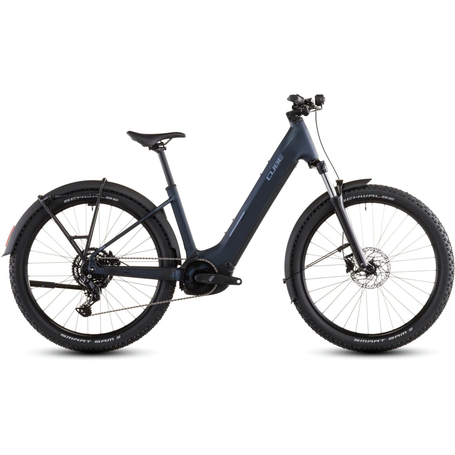 Cube Reaction Hybrid Performance Easy Entry 600 FE Electric Hardtail Mountain Bike Indigoblue'n'Reflex