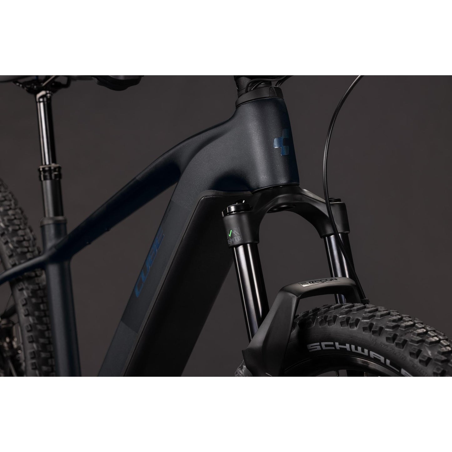 Cube Reaction Hybrid Pro 800 Electric Hardtail Mountain Bike Silver Dust'n'Prism