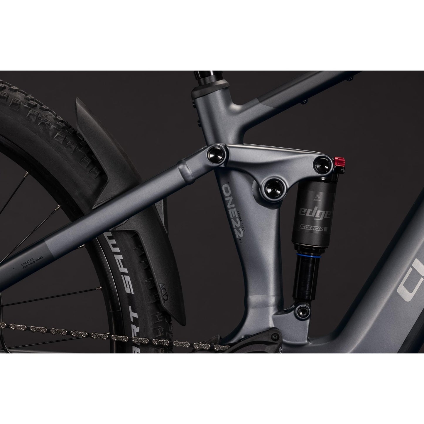 Cube Stereo Hybrid ONE22 Pro 800 Electric Trail Bike Slab Grey'n'Chrome