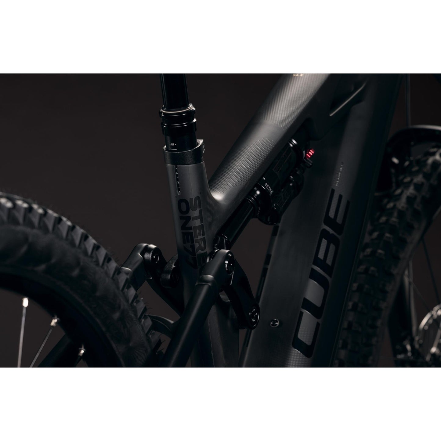 Cube Stereo Hybrid ONE77 HPC SLX 800 Electric Enduro Bike Blackline