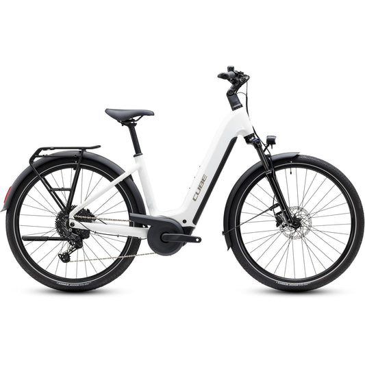 Cube Touring Hybrid ONE EE 720 Electric Hybrid Bike Metallic White'n'Chrome