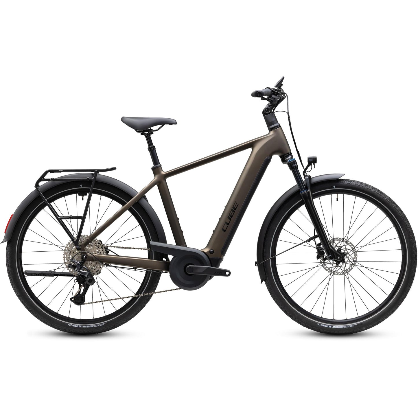 Cube Touring Hybrid Pro 800 Electric Hybrid Bike Metallic Umbra'n'Black