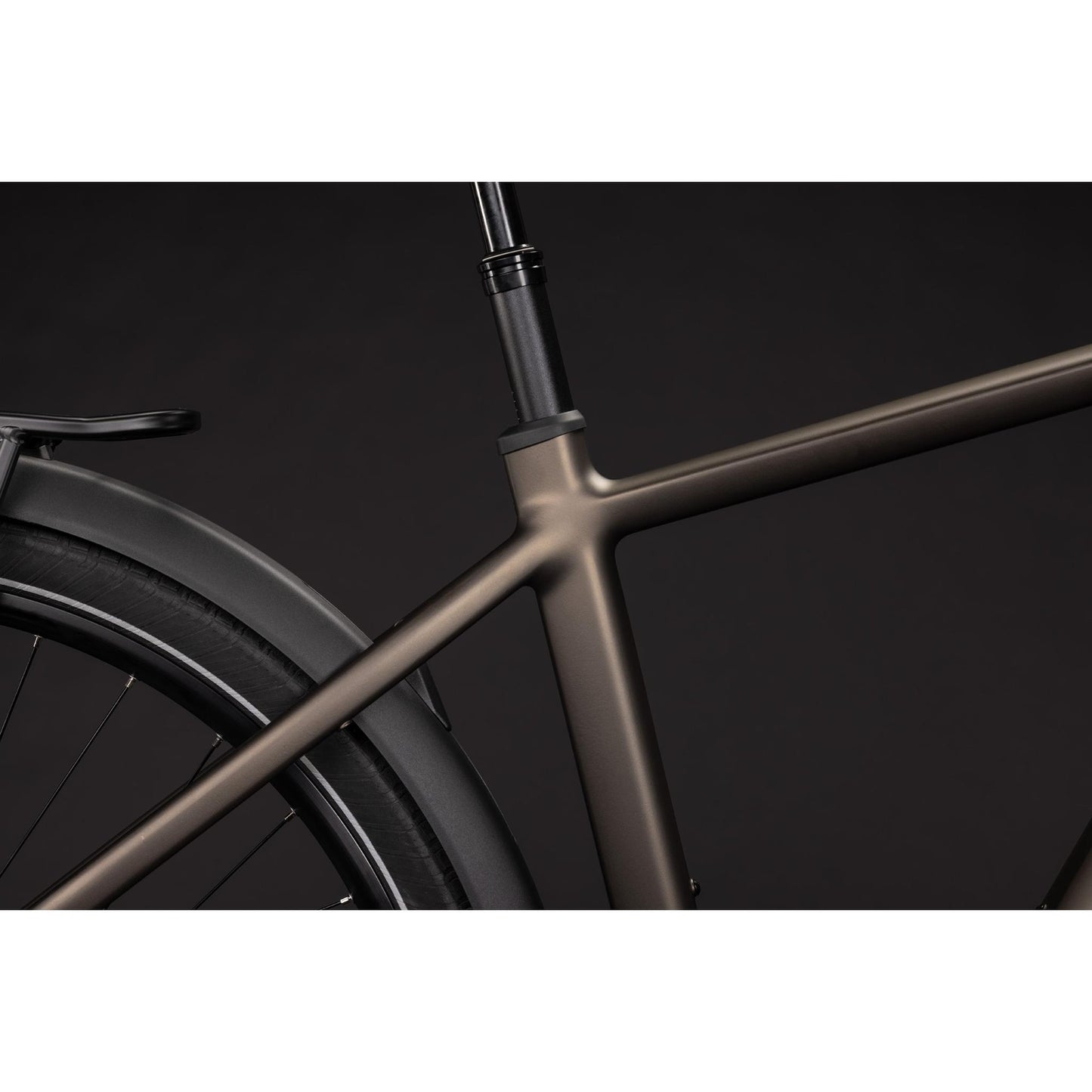Cube Touring Hybrid Pro 800 Electric Hybrid Bike Metallic Umbra'n'Black