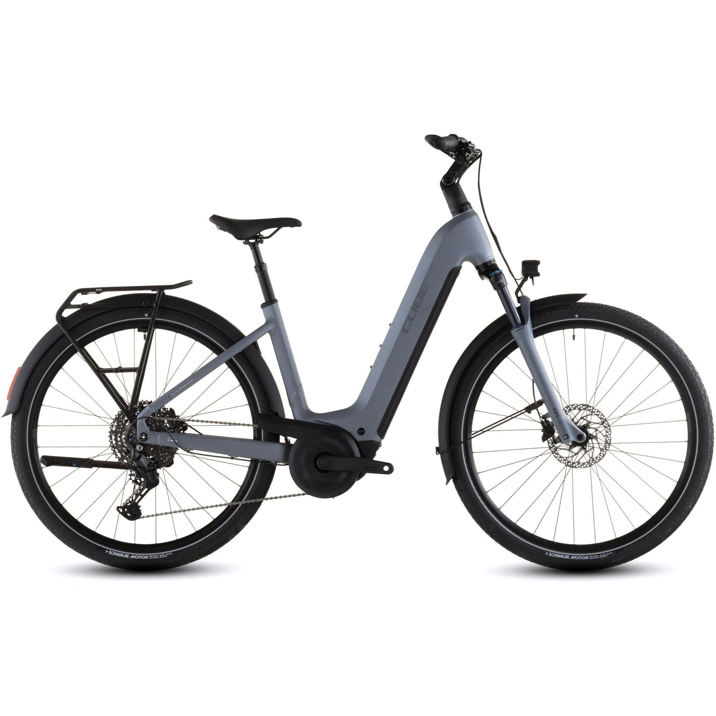 Cube Touring Hybrid Pro Easy Entry 800 Electric Hybrid Bike Pearlgrey'n'Grey
