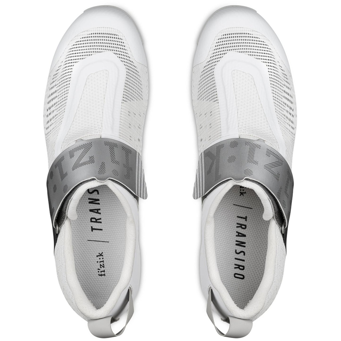 Fizik Transiro Hydra Aeroweave Carbon Triathlon Shoes White/Silver