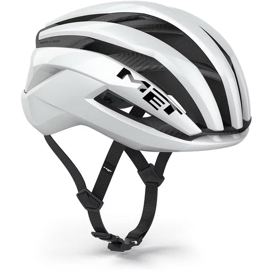 MET Trenta 3K Carbon MIPS Road Helmet Glossy White