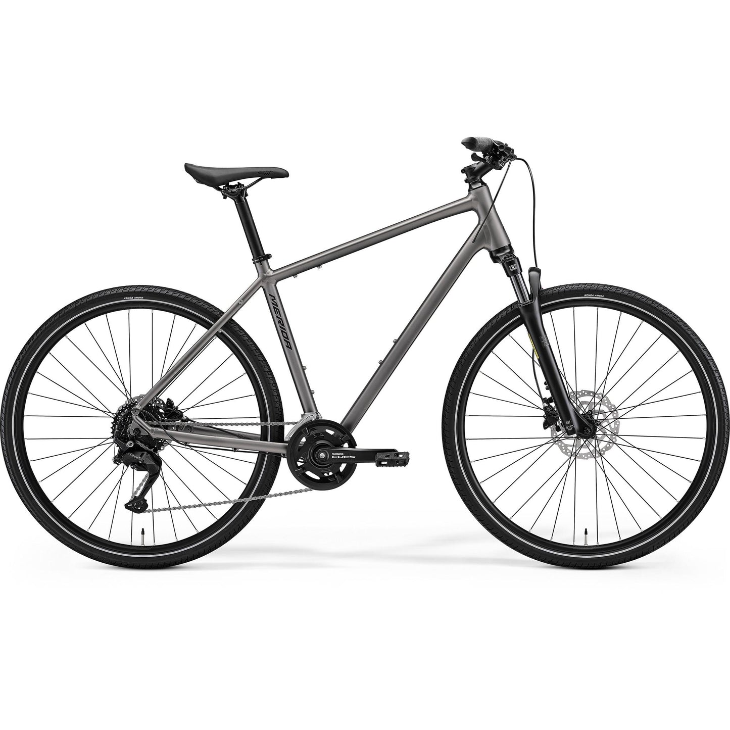 Merida Crossway 100 Hybrid Bike Warm Slate Grey/Black