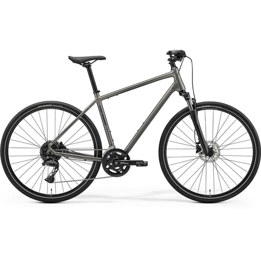 Merida Crossway 300 Hybrid Bike Silk Warm Slate Grey/Black