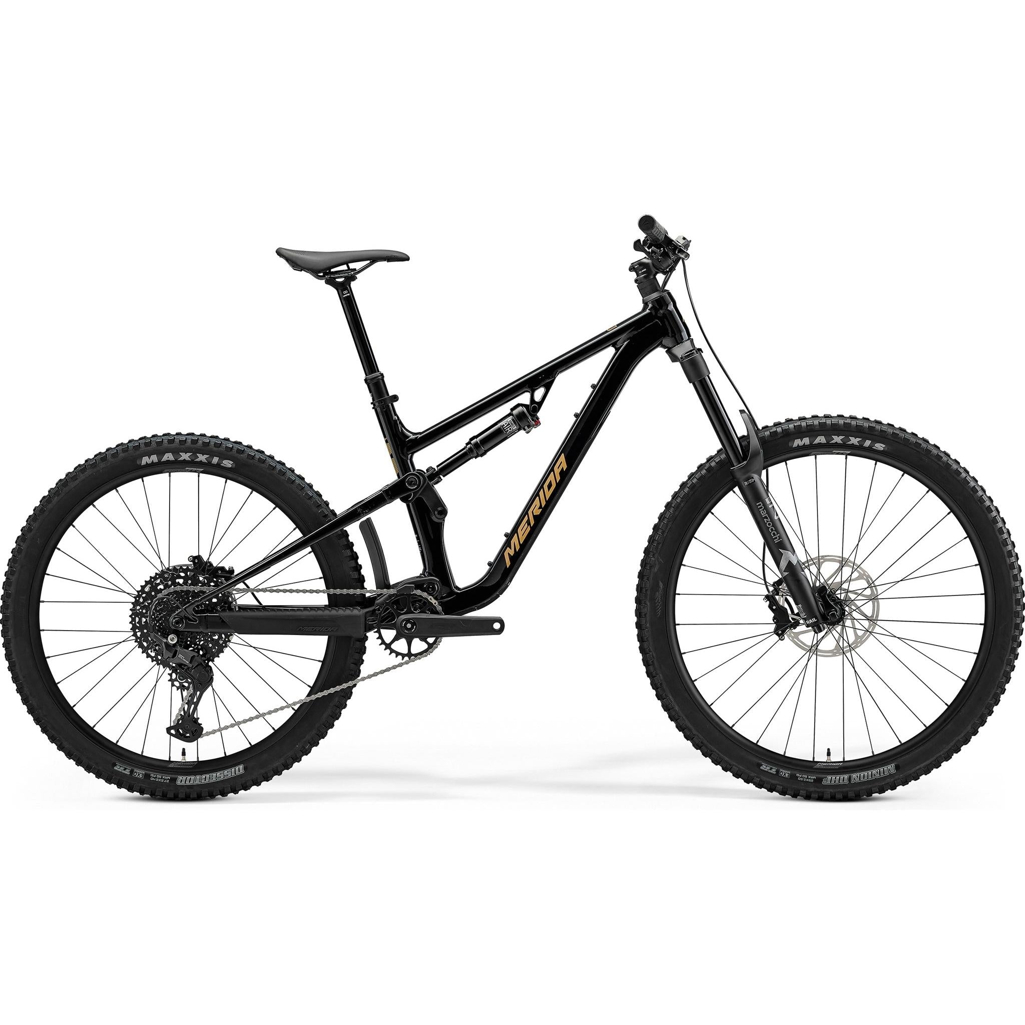 Merida One-Sixty 400 Enduro Bike Black/River Clay – Bicycle Centre