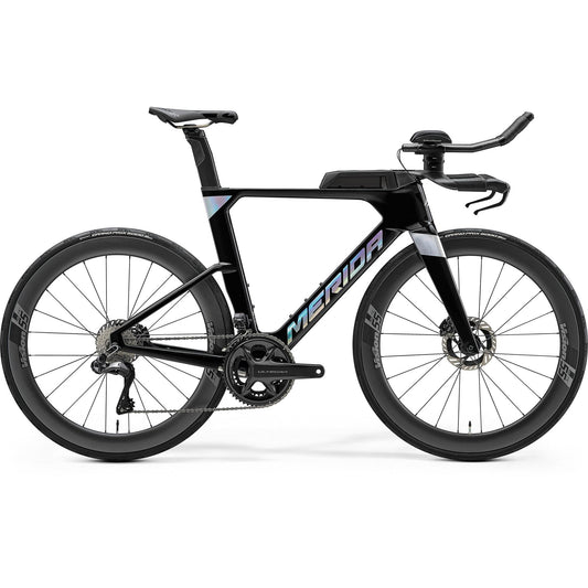Merida Time Warp Tri Limited Time Trial/Triathlon Bike Metallic Blackflash Bcp